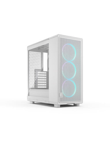 FRACTAL CASE MID TOWER EPOCH WHITE TG RGB LIGHT TINT 3*120mm MOMENTUM FAN-7340172709688