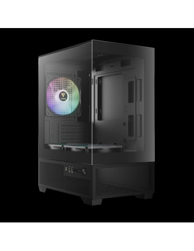 GAMDIAS CASE MICRO TOWER AURA GC9M ELITE ARGB 3x120ARGB PANORAMICO TYPE C-4711514503135