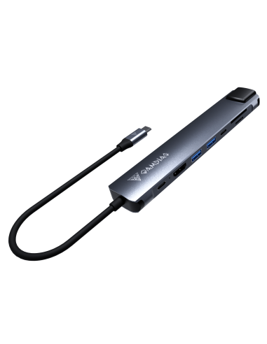 GAMDIAS HUB MERCURY M1-800 USB-C 8-IN-1 HUB ESPANSIONE-4711514504200