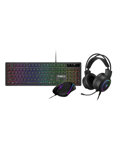 GAMDIAS KIT TAST + MOUSE + CUFFIE POSEIDON E2 3-IN-1 TAST MEMBRANA MOUSE OT-4711514503968