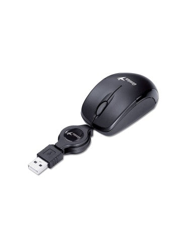 GENIUS MOUSE USB MICRO TRAVELER V2 FILO RETRATTILE BLACK-4710268227885