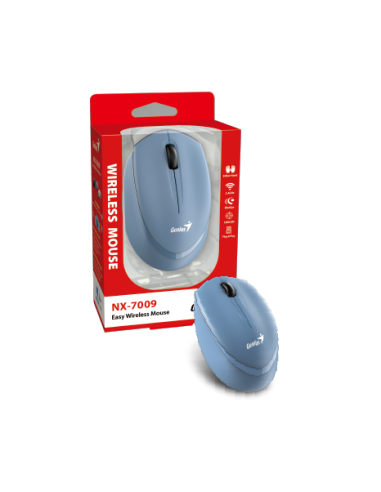 GENIUS MOUSE WIR. NX-7009 BLUE (batteria 1xAA)-4710268260448