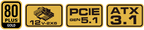 COUGAR ALIM GEX PRO 750 750W 80+ GOLD ATX 3.1 PCIE 5.1 FULL M