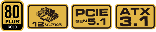 COUGAR ALIM GEX PRO 750 750W 80+ GOLD ATX 3.1 PCIE 5.1 FULL M
