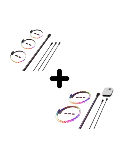 HYTE BUNDLE LED LS10 3 pack nero +LS30B2NP 2 pack-BUNDLELS10