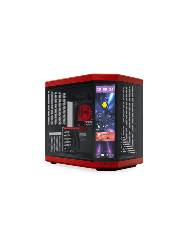 HYTE CASE MID TOWER  Y70 TOUCH INFINITE BLACK CHERRY  BLK/RD 4xSLOTS GPU 2*-1220000351776