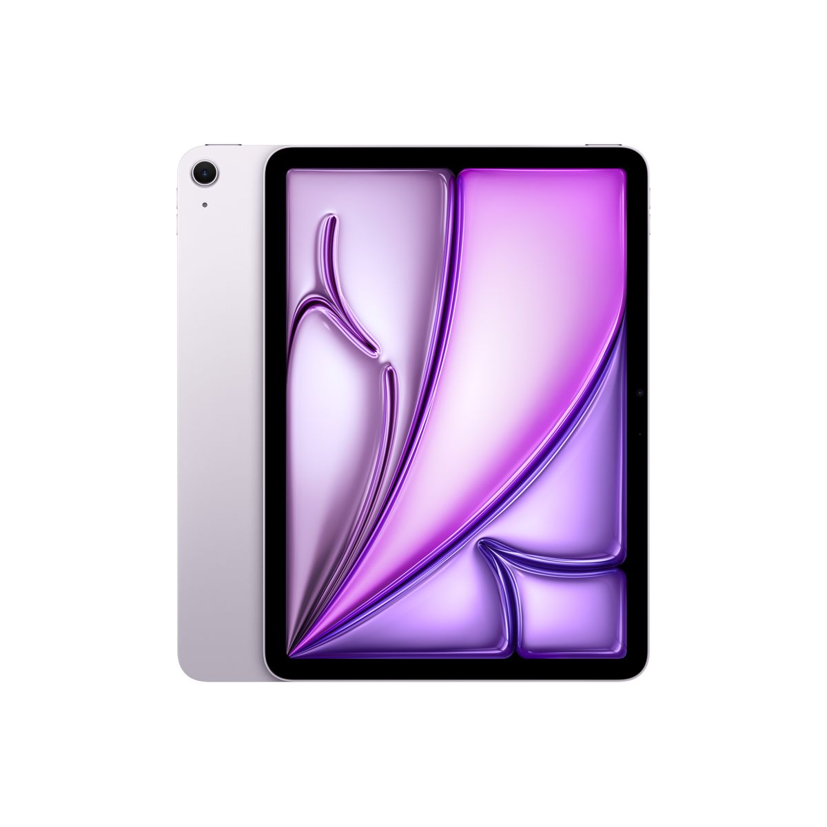 Apple iPad Air 11-inch (M4, 512GB, Wi‑Fi + Cell. 5G) in Purple — Italian model. Slim aluminum design, edge‑to‑edge Liquid Retina display, top button with Touch ID, and USB‑C port. mazzotta.store.