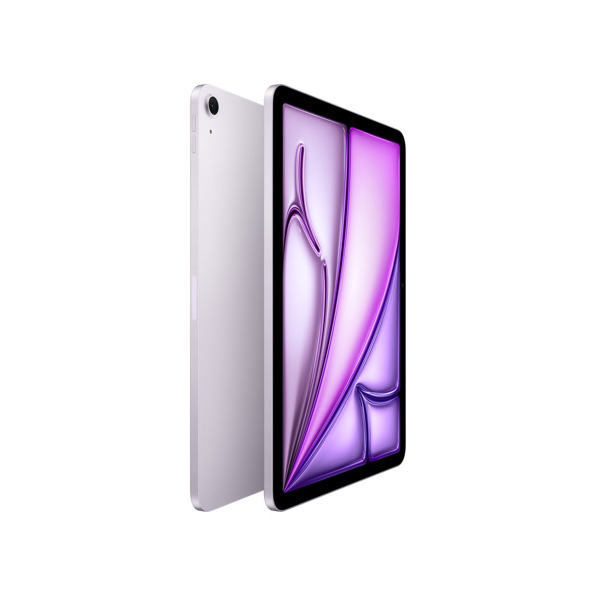 Apple iPad Air 11-inch (M4, 256GB, Wi‑Fi + Cell. 5G) in Purple — Italian model. Slim aluminum design, edge‑to‑edge Liquid Retina display, top button with Touch ID, and USB‑C port. mazzotta.store.
