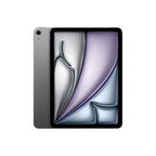 Apple iPad Air 11-inch (M4, 128GB, Wi‑Fi + Cellular) in Space Grey — Italian model. Slim aluminum design, edge‑to‑edge Liquid Retina display, top button with Touch ID, and USB‑C port. mazzotta.store.