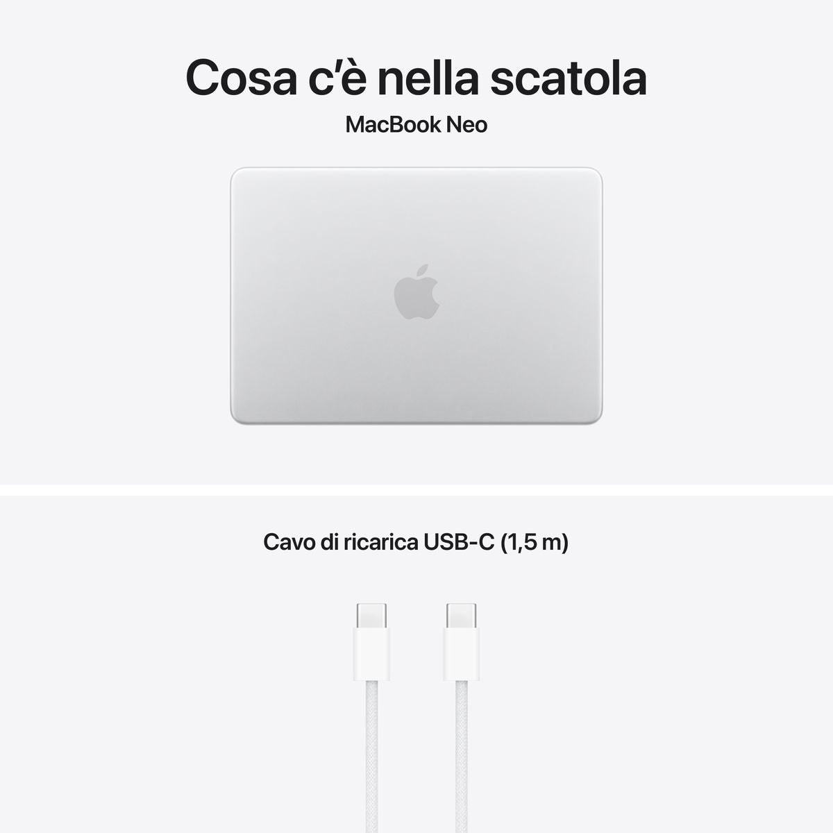 Apple MacBook Neo 13" A18 Silver 256GB Sigillato con Magic Keyboard di precisione e pagamenti sicuri mazzotta.store.