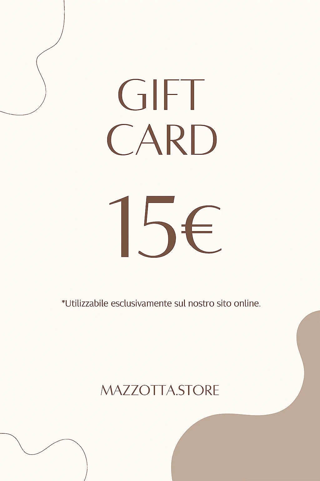 Buono regalo digitale MAZZOTTA.STORE – un pensiero elegante, istantaneo o programmato per un’occasione speciale