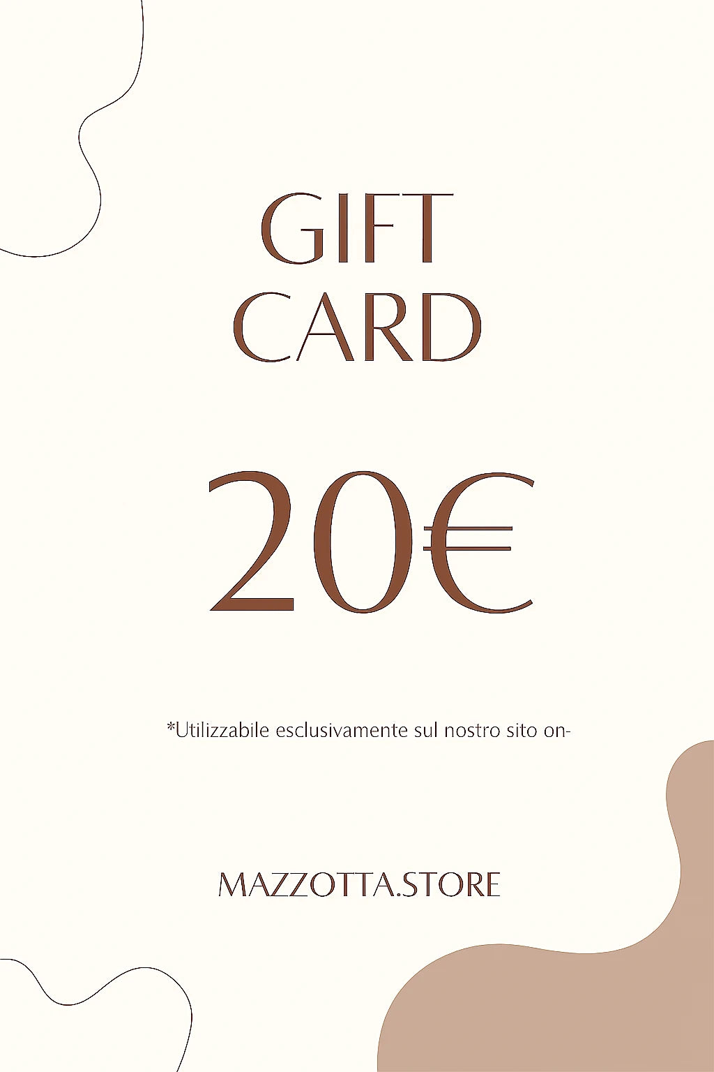 Buono regalo digitale MAZZOTTA.STORE – un pensiero elegante, istantaneo o programmato per un’occasione speciale