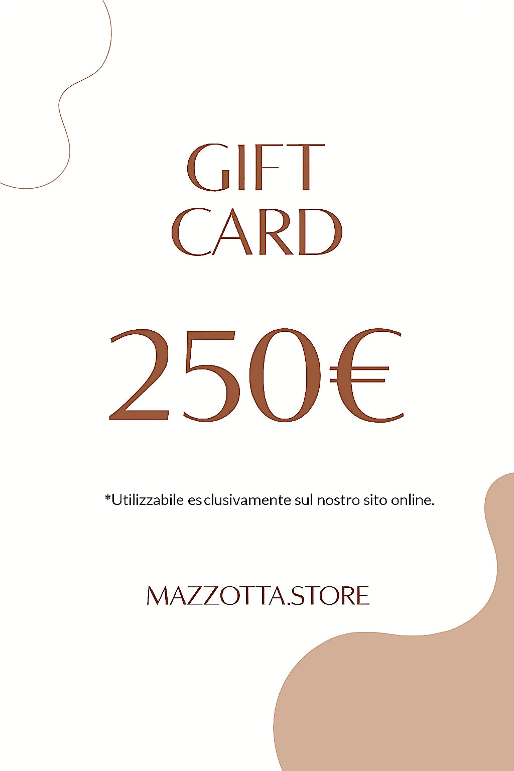 Buono regalo digitale MAZZOTTA.STORE – un pensiero elegante, istantaneo o programmato per un’occasione speciale