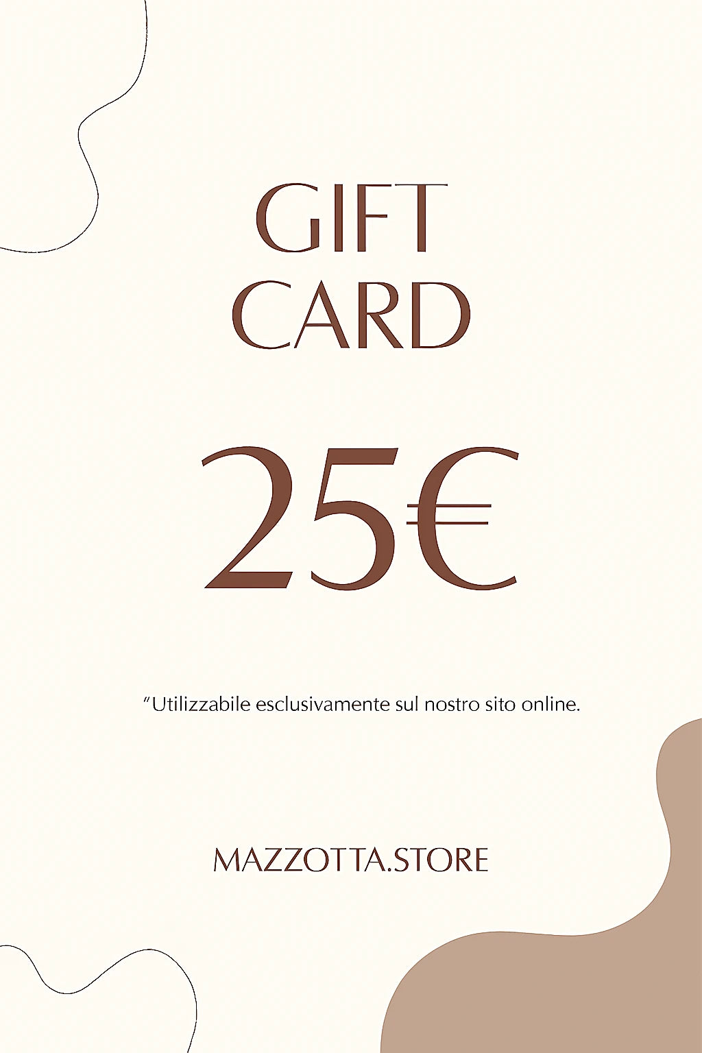 Buono regalo digitale MAZZOTTA.STORE – un pensiero elegante, istantaneo o programmato per un’occasione speciale