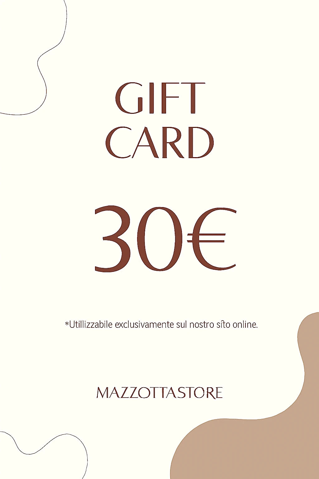 Buono regalo digitale MAZZOTTA.STORE – un pensiero elegante, istantaneo o programmato per un’occasione speciale