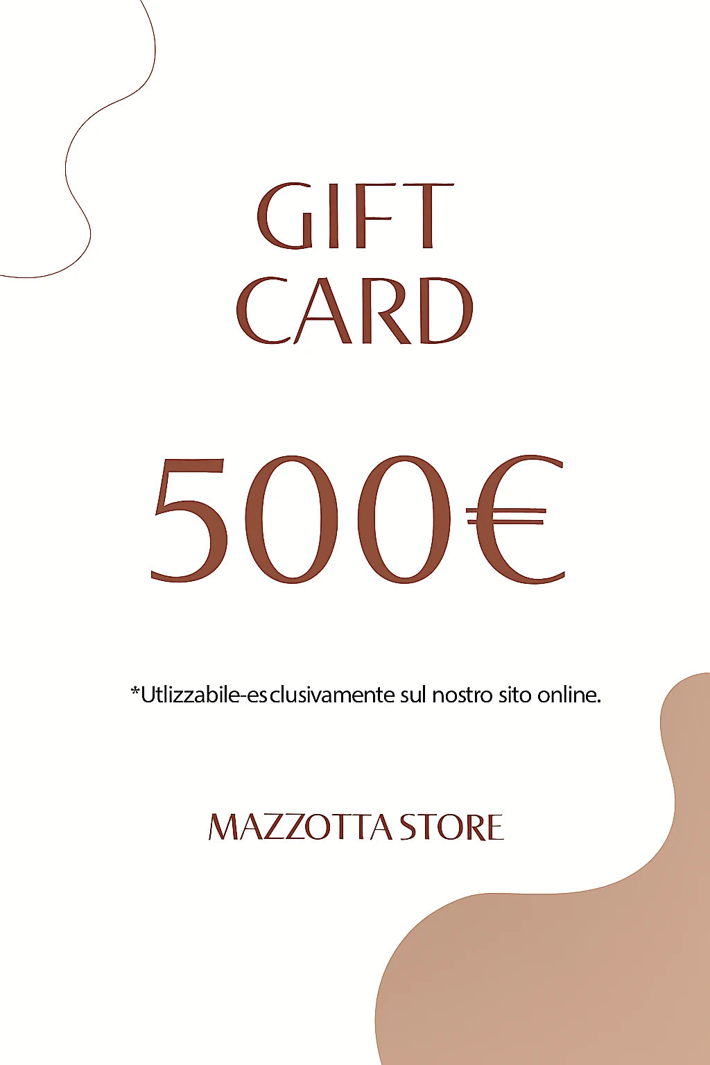Buono regalo digitale MAZZOTTA.STORE – un pensiero elegante, istantaneo o programmato per un’occasione speciale