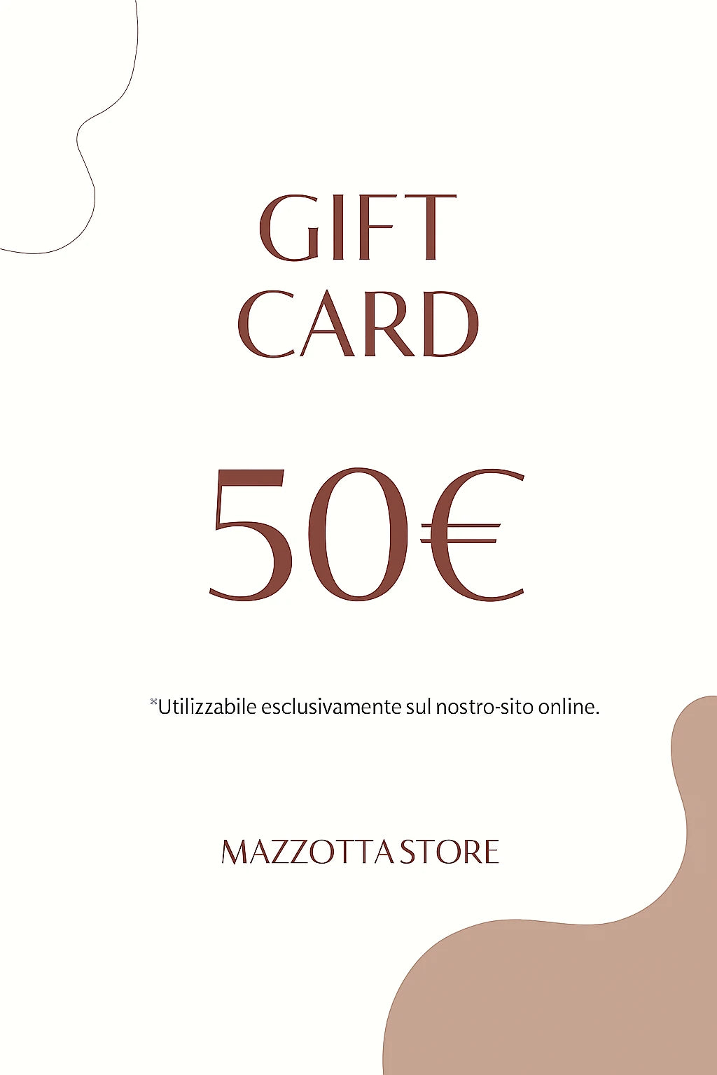 Buono regalo digitale MAZZOTTA.STORE – un pensiero elegante, istantaneo o programmato per un’occasione speciale