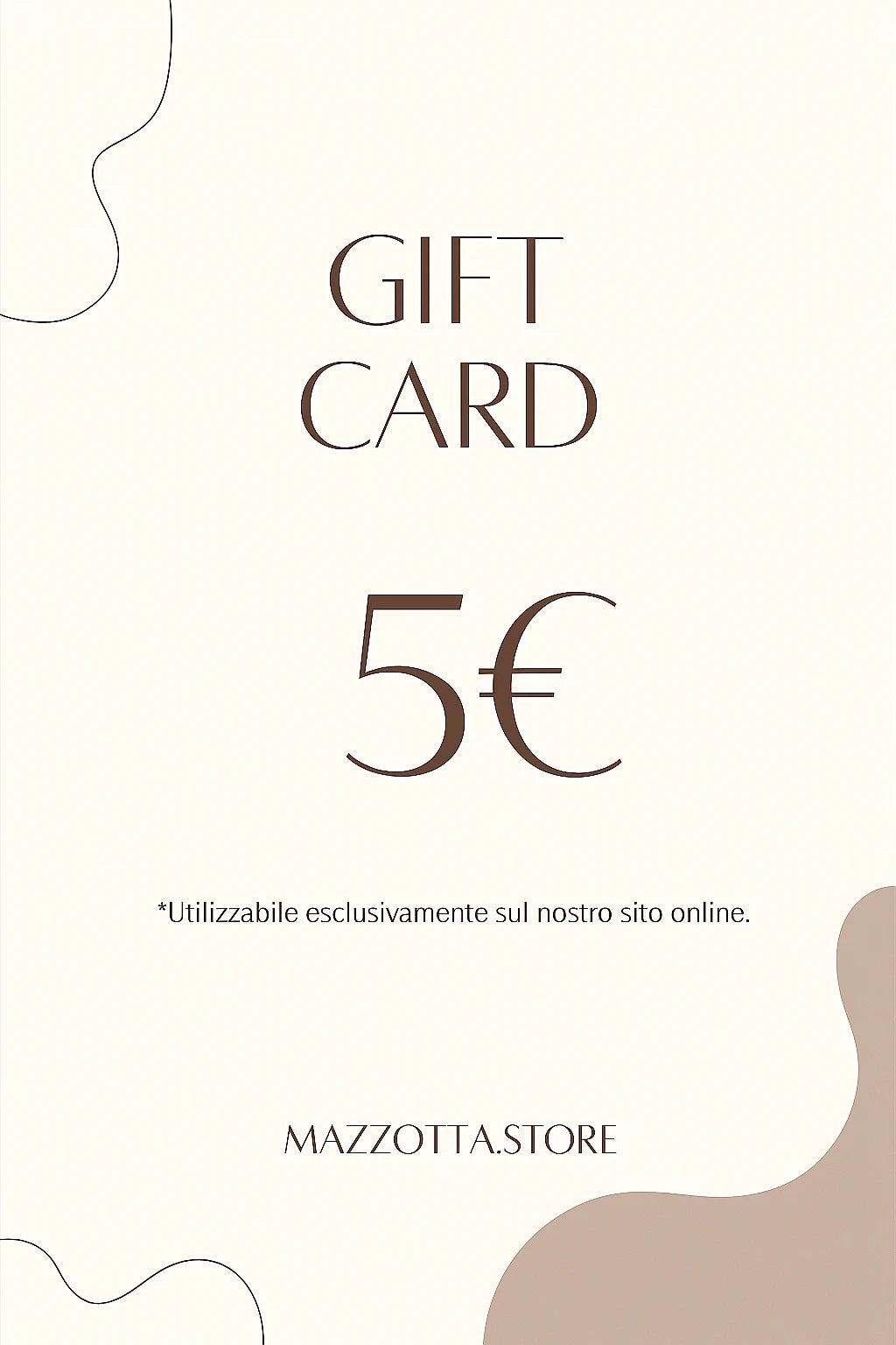 Buono regalo digitale MAZZOTTA.STORE – un pensiero elegante, istantaneo o programmato per un’occasione speciale