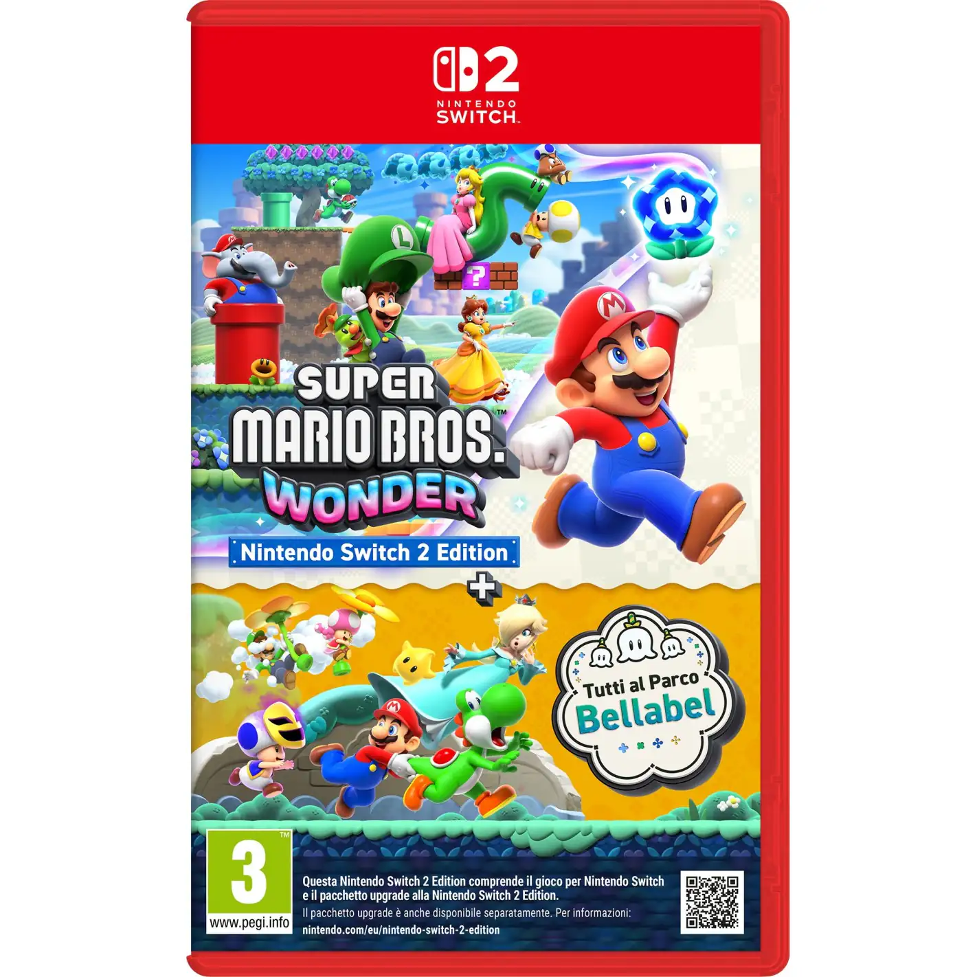 NINTENDO SWITCH 2 SUPER MARIO BROS WONDER + TUTTI AL PARCO BELLABEL