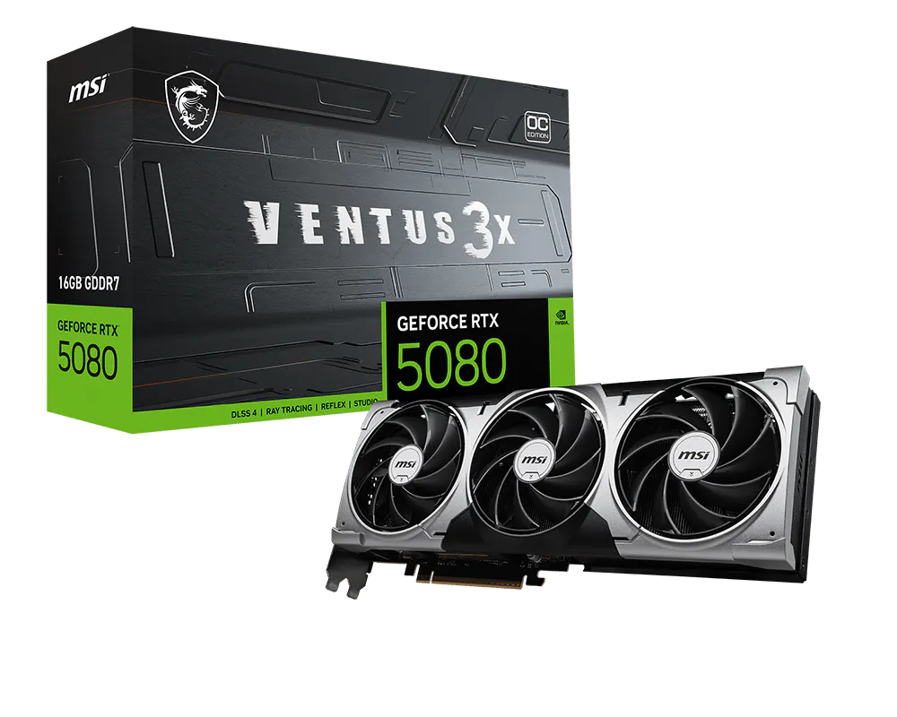 VGA MSI GEFORCE RTX 5080 16G VENTUS 3X OC