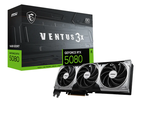 VGA MSI GEFORCE RTX 5080 16G VENTUS 3X OC