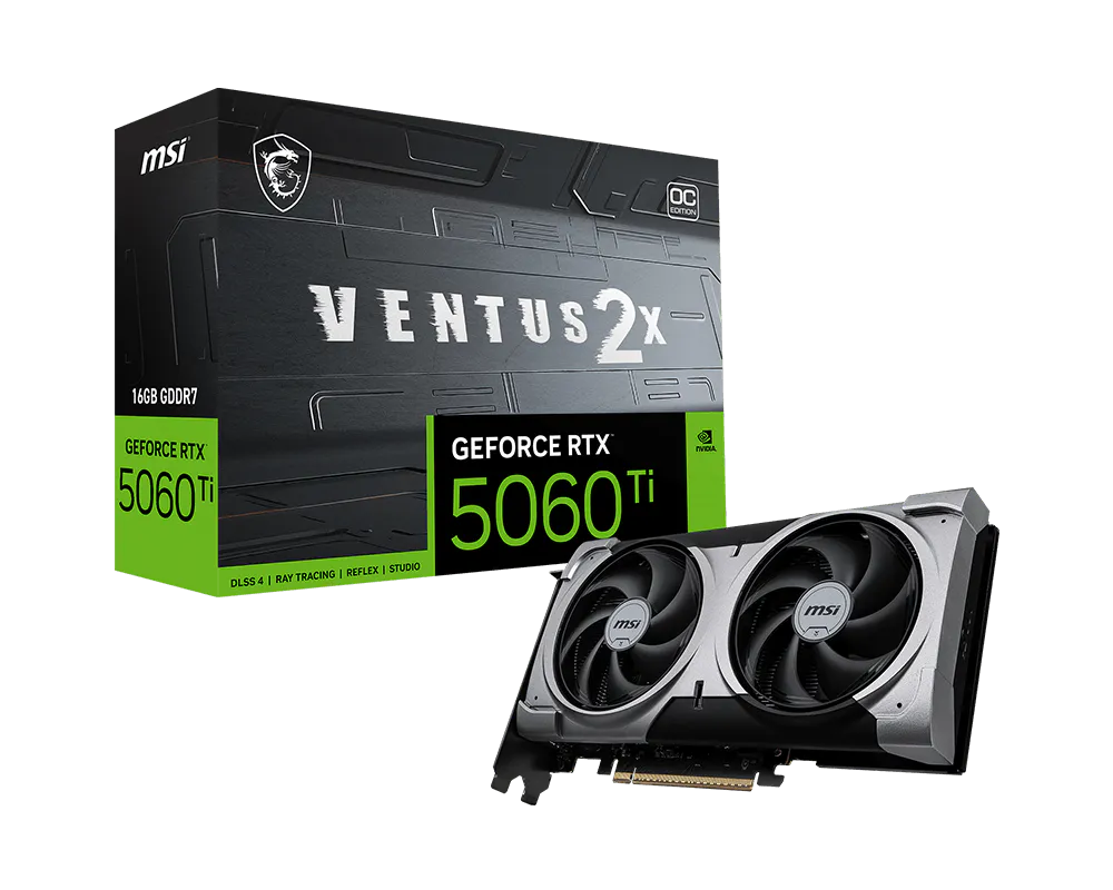 VGA MSI GEFORCE RTX 5060 TI 16G VENTUS 2X OC PLUS