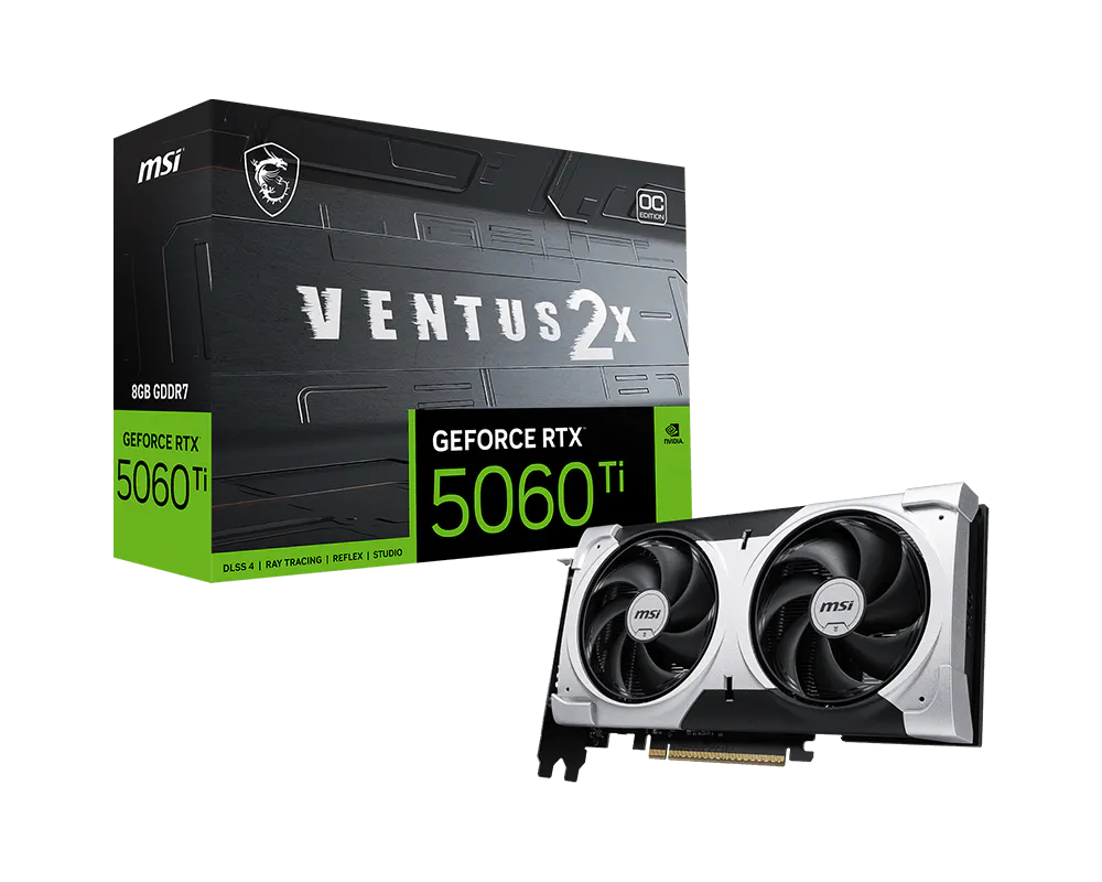 VGA MSI GEFORCE RTX 5060 TI 8G VENTUS 2X OC PLUS