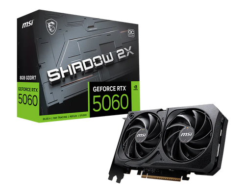 VGA MSI GEFORCE RTX 5060 TI 8G SHADOW 2X OC PLUS BULK