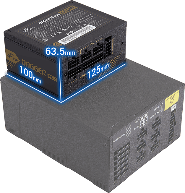 FSP FORTRON ALIM. SFX DAGGER PRO 850W GOLD ATX3