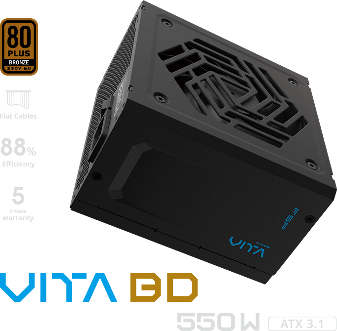 FSP FORTRON ALIM. VITA 550BD  550W, 80+Bronze, ATX 3.1 12V PPA5506103