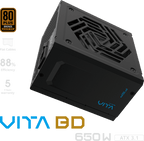 FSP FORTRON ALIM. VITA 650BD  650W, 80+Bronze, ATX 3.1, PCIe 6+2 12V PPA650