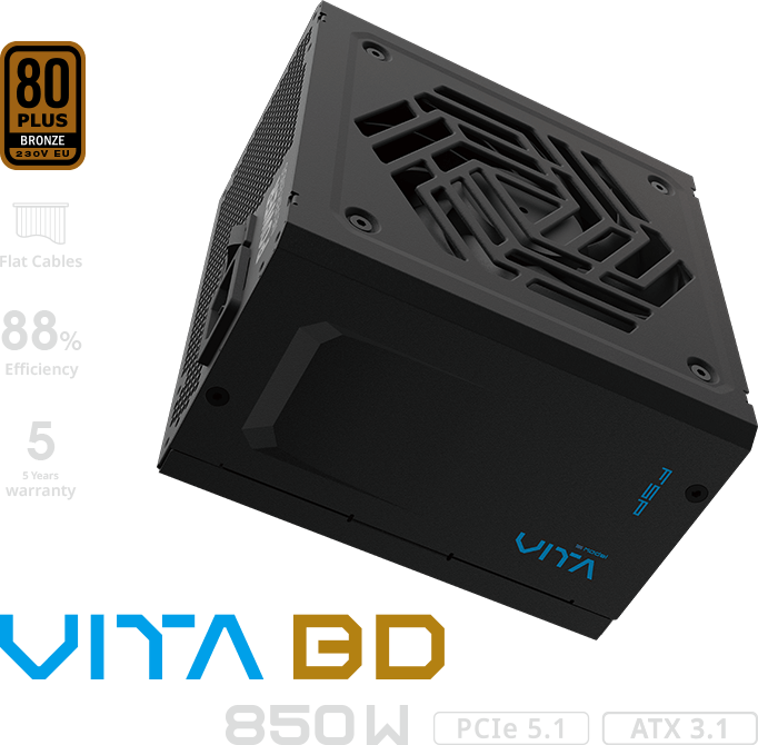 FSP FORTRON ALIM. VITA 850BD 850W, 80+Bronze ATX 3.1 GEN5.1 PPA8504501