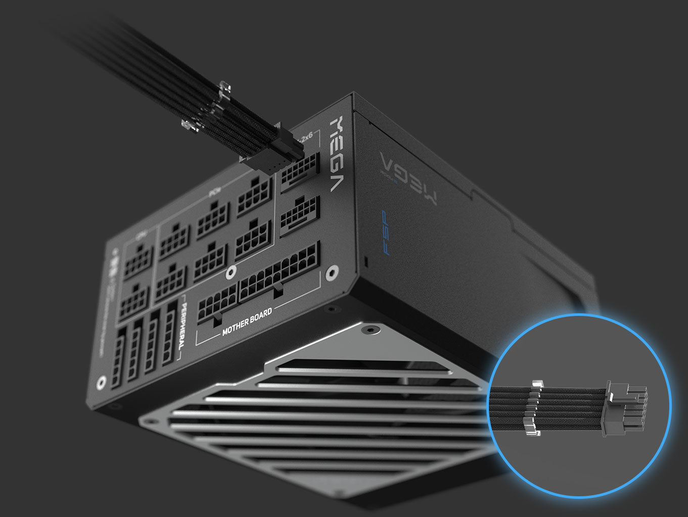 FSP FORTRON ALIM. MEGA-1350TI 1350W, 80+ Titanium, ATX 3.1, Gen 5.1 PPA13F0