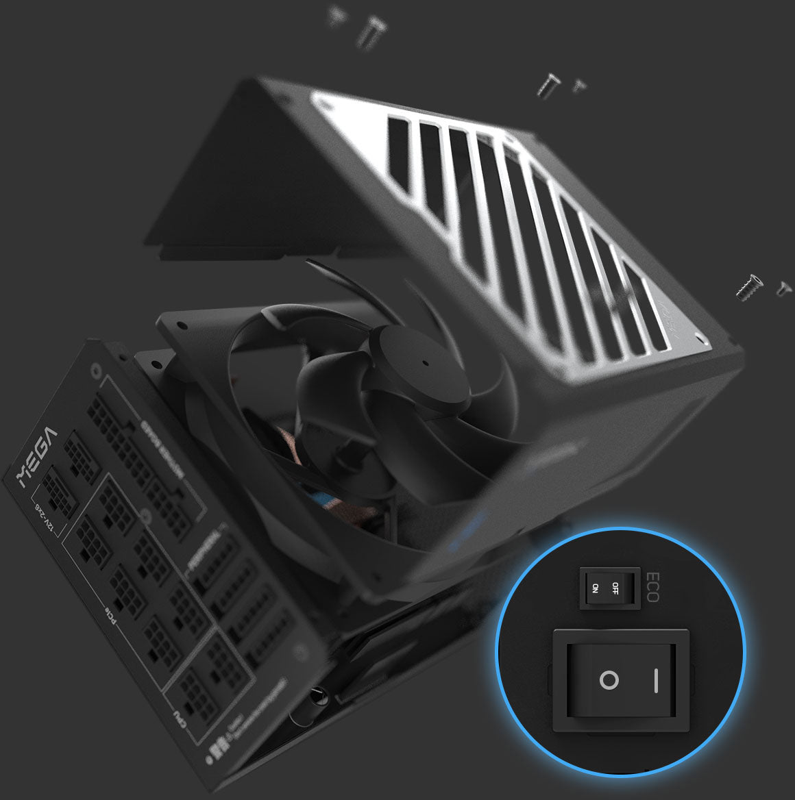 FSP FORTRON ALIM. MEGA-1350TI 1350W, 80+ Titanium, ATX 3.1, Gen 5.1 PPA13F0