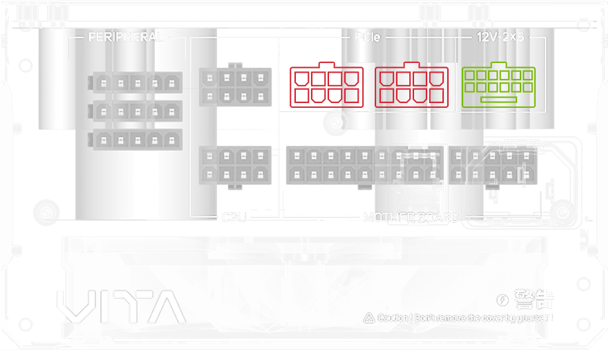 FSP FORTRON ALIM VITA 850GMW WHITE 850W 80+GOLD ATX 3.1 Gen 5.1 F.MOD PPA85