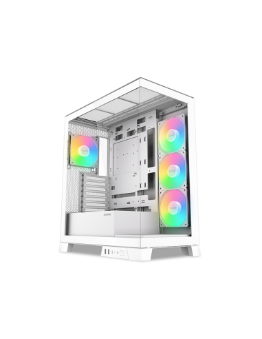 SAMA MID TOWER V50 WHITE 2*TG 4*FAN WHITE120mm ARGB PWM-6930788450848