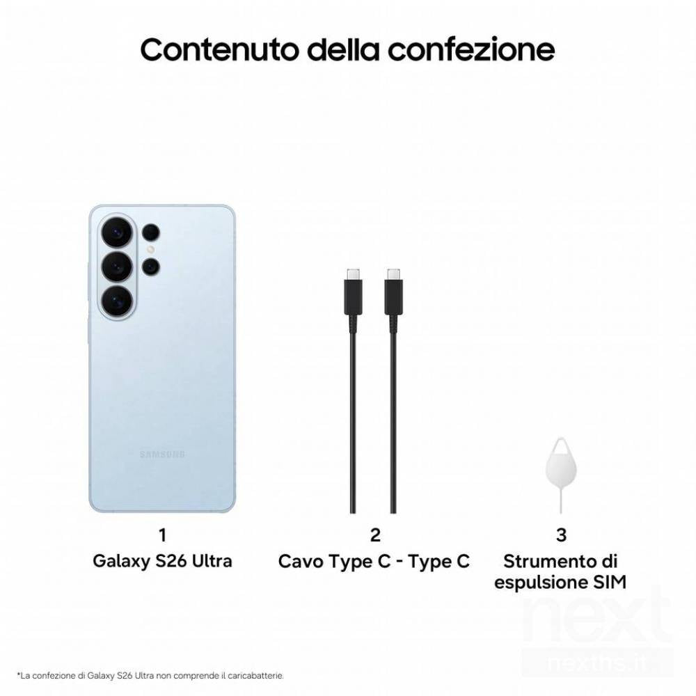 Smartphone Samsung Galaxy S26 Ultra AI 5G S948 Dual Sim 6.9 Pollici Sky Blue mazzotta.store
