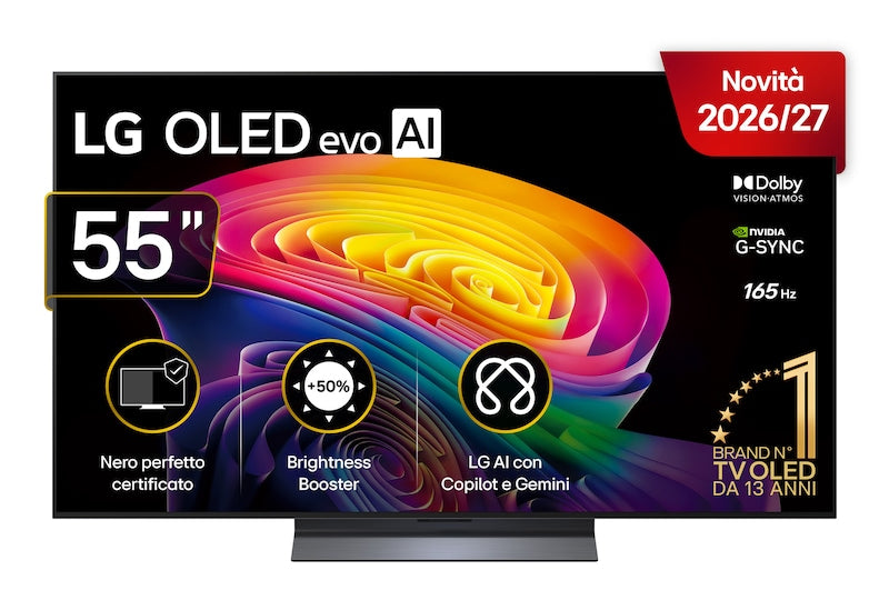 LG - 55" OLED EVO AI C6 4K ULTRA HD WEBOS26 - BASE CENTRALE